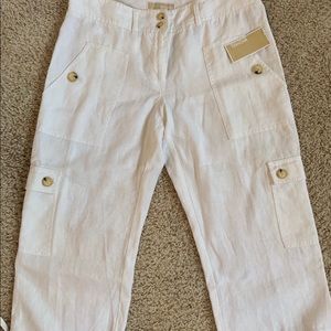 Michael Kors Linen Capri Pants